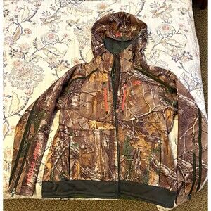 Under Armour UA Storm Water Resistant Camo Hooded Polyester Jacket women’s XL